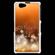 Coque Sony Xperia Z1 Compact Fond bulles ocres