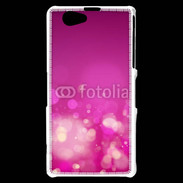 Coque Sony Xperia Z1 Compact fond rose or