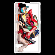 Coque Sony Xperia Z1 Compact Pêle mêle chaussures