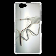 Coque Sony Xperia Z1 Compact Sandale talon et strass