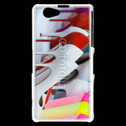 Coque Sony Xperia Z1 Compact Pêle mêle chaussures 2