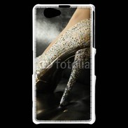 Coque Sony Xperia Z1 Compact Escarpin à strass