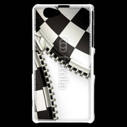 Coque Sony Xperia Z1 Compact Zipper course