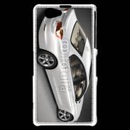 Coque Sony Xperia Z1 Compact Sport car blanche