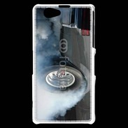 Coque Sony Xperia Z1 Compact Roue en feu dragster 2