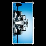 Coque Sony Xperia Z1 Compact Formule 1 sur fond bleu