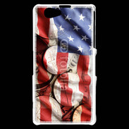 Coque Sony Xperia Z1 Compact Drapeau et monnaie américaine