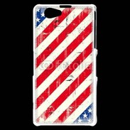 Coque Sony Xperia Z1 Compact USA texture vintage