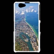 Coque Sony Xperia Z1 Compact Vue aérienne de la cote de Miami