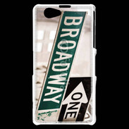 Coque Sony Xperia Z1 Compact Panneau Broadway 5