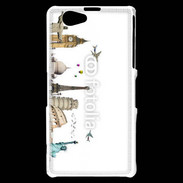Coque Sony Xperia Z1 Compact Tour du monde 3