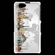 Coque Sony Xperia Z1 Compact Tour du monde 4