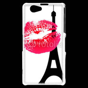 Coque Sony Xperia Z1 Compact Tour eiffel bisous