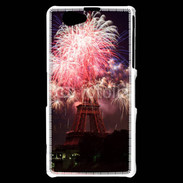 Coque Sony Xperia Z1 Compact Feux d'artifice Tour Eiffel