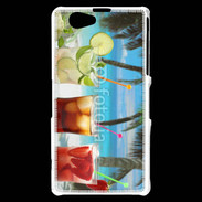 Coque Sony Xperia Z1 Compact Cocktail sur la plage