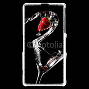 Coque Sony Xperia Z1 Compact Cocktail de fraise