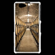 Coque Sony Xperia Z1 Compact Cave tonneaux de vin