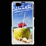 Coque Sony Xperia Z1 Compact Noix de coco sur la plage 5