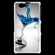 Coque Sony Xperia Z1 Compact Cocktail bleu lagon 5