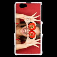 Coque Sony Xperia Z1 Compact Femme tomate humour