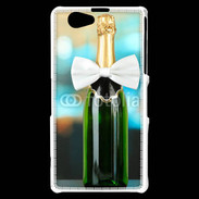 Coque Sony Xperia Z1 Compact Bouteille de champagne avec noeud