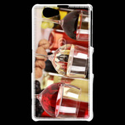Coque Sony Xperia Z1 Compact Vin blanc rosé et rouge