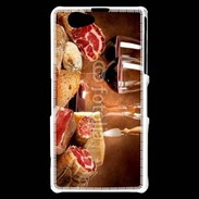 Coque Sony Xperia Z1 Compact Fromage, charcuterie et vin 2