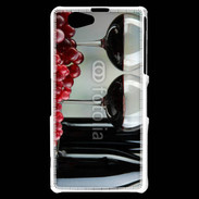 Coque Sony Xperia Z1 Compact Vin rouge 3