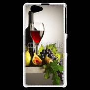 Coque Sony Xperia Z1 Compact Vin rouge et fruits