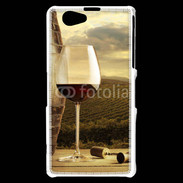 Coque Sony Xperia Z1 Compact Verre de vin rouge et vignes