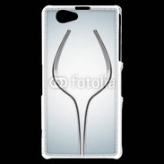 Coque Sony Xperia Z1 Compact Dessin verre à vin