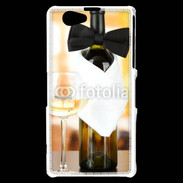 Coque Sony Xperia Z1 Compact Vin blanc et noeud papillon