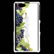 Coque Sony Xperia Z1 Compact Fond raisin