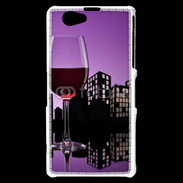 Coque Sony Xperia Z1 Compact Verre de vin rouge