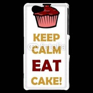 Coque Sony Xperia Z1 Compact Keep calm eat cake