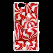 Coque Sony Xperia Z1 Compact Bonbons rouges et blancs