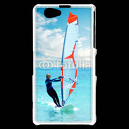 Coque Sony Xperia Z1 Compact Planche à voile en mer des caraïbes