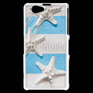 Coque Sony Xperia Z1 Compact La mer en bleu et blanc