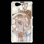 Coque Sony Xperia Z1 Compact Illustration d'un capitaine de bateau