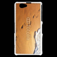 Coque Sony Xperia Z1 Compact Trace de pas sur la plage