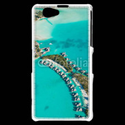 Coque Sony Xperia Z1 Compact Vue aérienne Bungalow à Tahiti