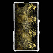 Coque Sony Xperia Z1 Compact Feu d'artifice or