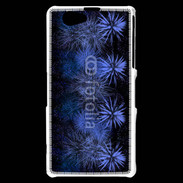 Coque Sony Xperia Z1 Compact Feu d'artifice bleu