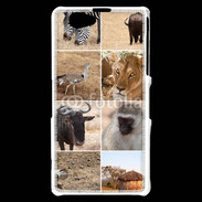 Coque Sony Xperia Z1 Compact Les animaux de la savane