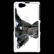 Coque Sony Xperia Z1 Compact Dogue allemand noir