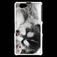 Coque Sony Xperia Z1 Compact Chiot Husky