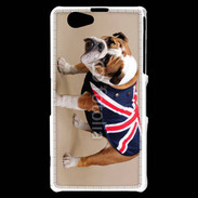 Coque Sony Xperia Z1 Compact Bulldog anglais en tenue