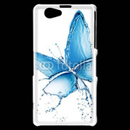 Coque Sony Xperia Z1 Compact Papillon en eau