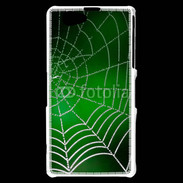 Coque Sony Xperia Z1 Compact Toile d'araignée verte