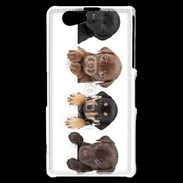 Coque Sony Xperia Z1 Compact Alignement de petits chiens